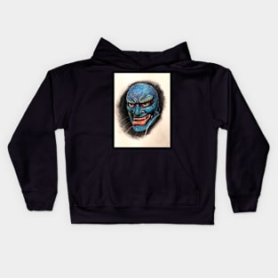 Noh mask Kids Hoodie